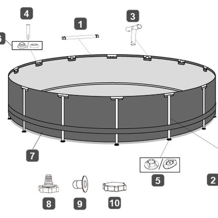 Bestway Steel Pro MAX Rond Frame Zwembad Set 427 cm × 122 m