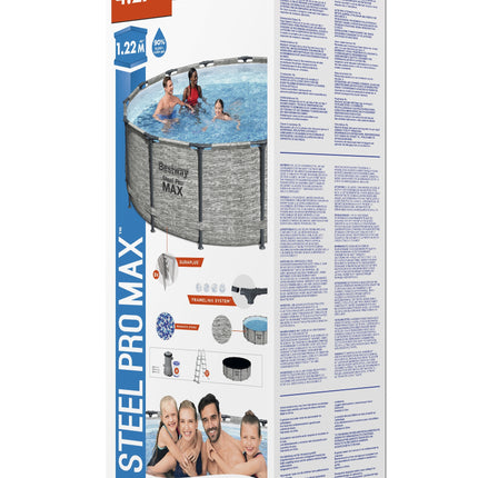 Bestway Steel Pro MAX Rond Frame Zwembad Set 427 cm × 122 m