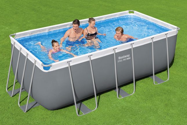 Bestway Steel Pro Max Aufstellpool-Set, 412 cm x 201 x 122 cm