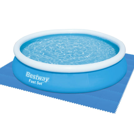 Bestway Pool-Bodenschutz-Set – 9-teilig – 50 x 50 cm – 2,25 m² – Blau