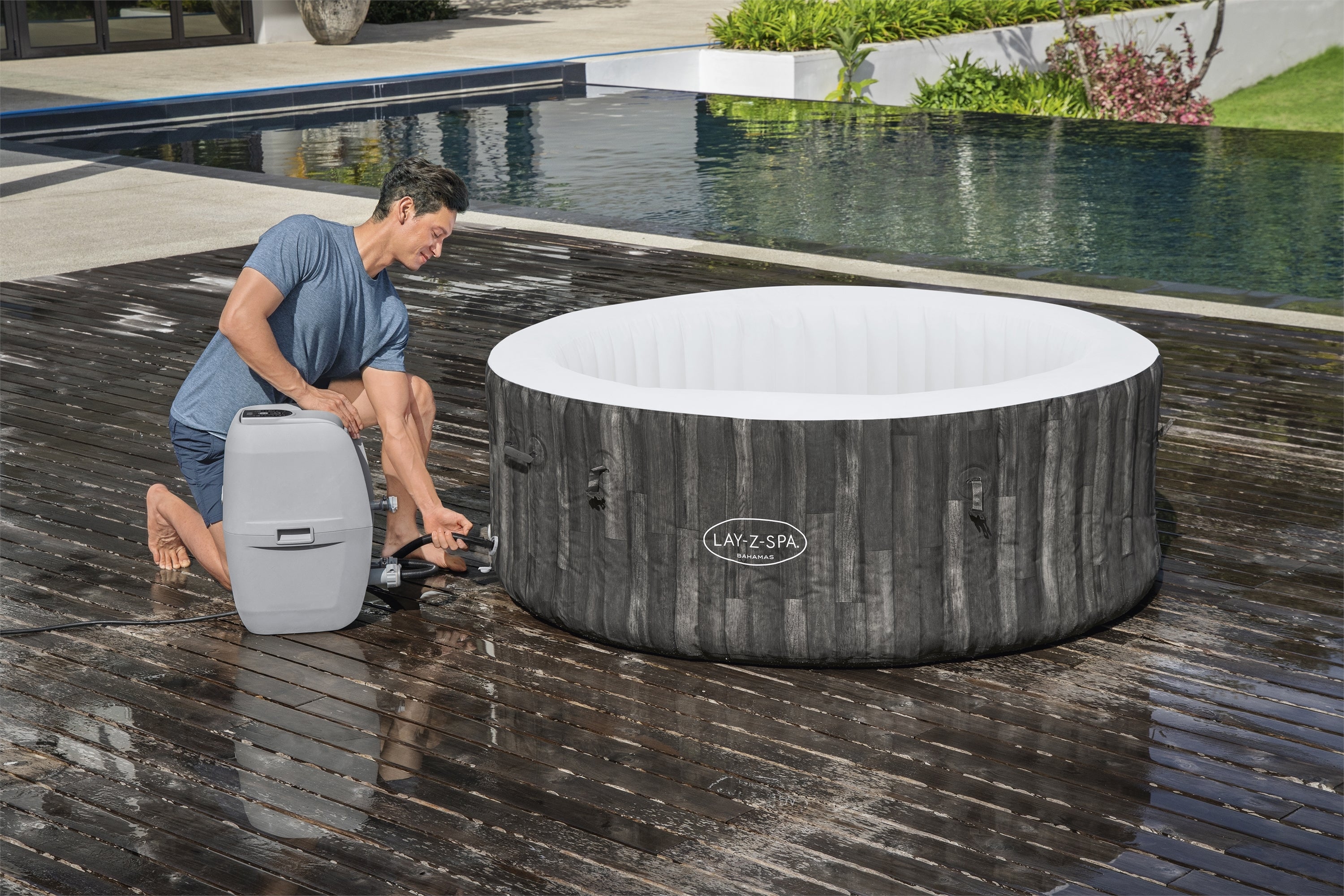 Lay-Z Spa Bahamas Airjet opblaasbare spa - 4 persoons