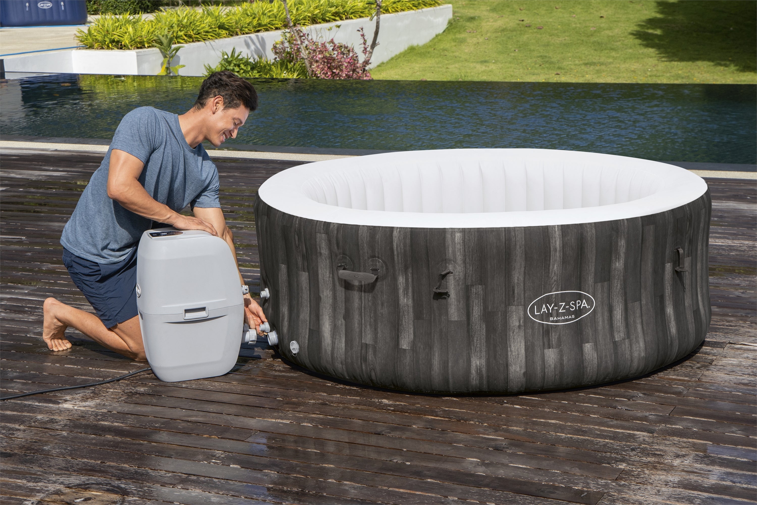 Lay-Z Spa Bahamas Airjet opblaasbare spa - 4 persoons