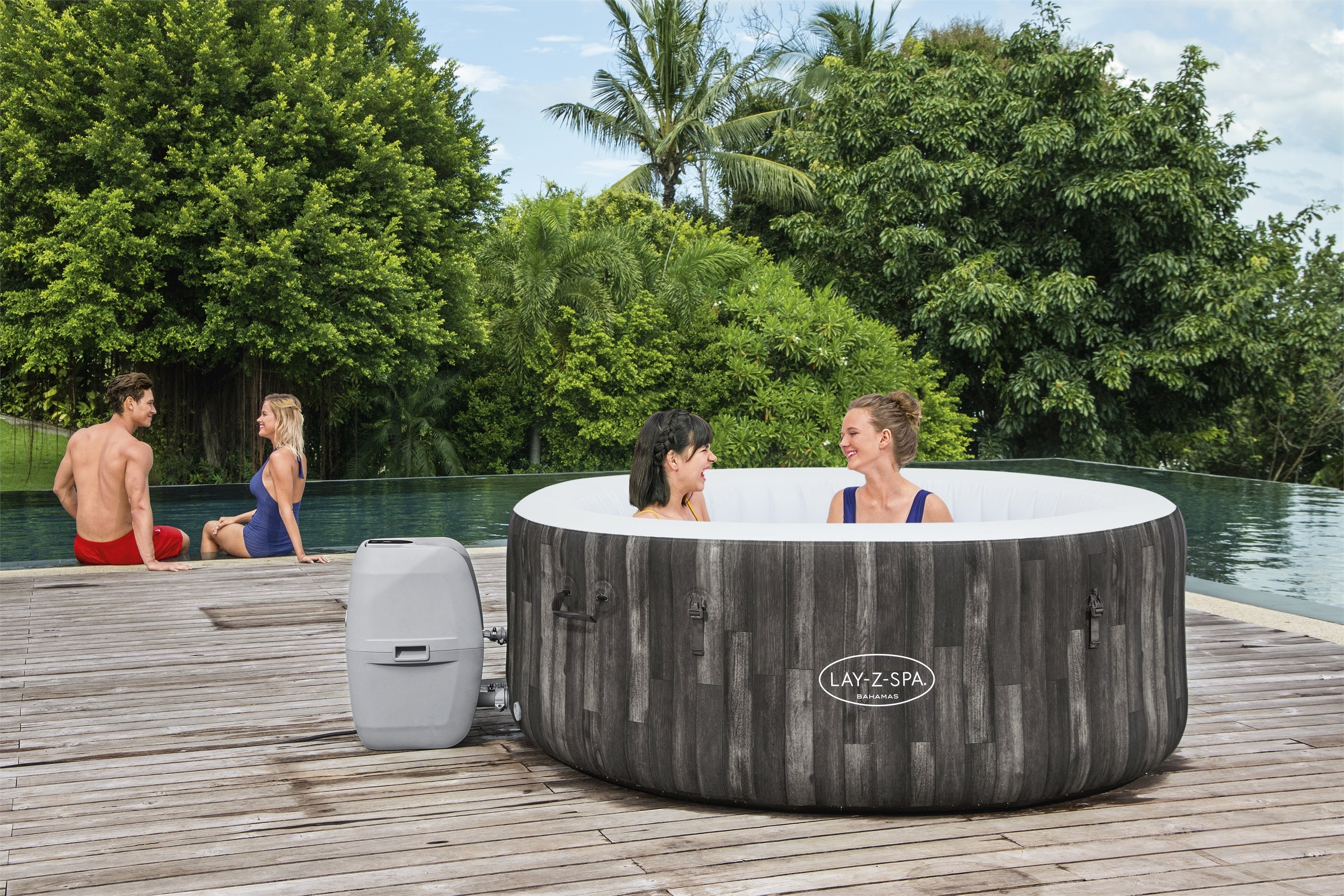 Lay-Z Spa Bahamas Airjet opblaasbare spa - 4 persoons