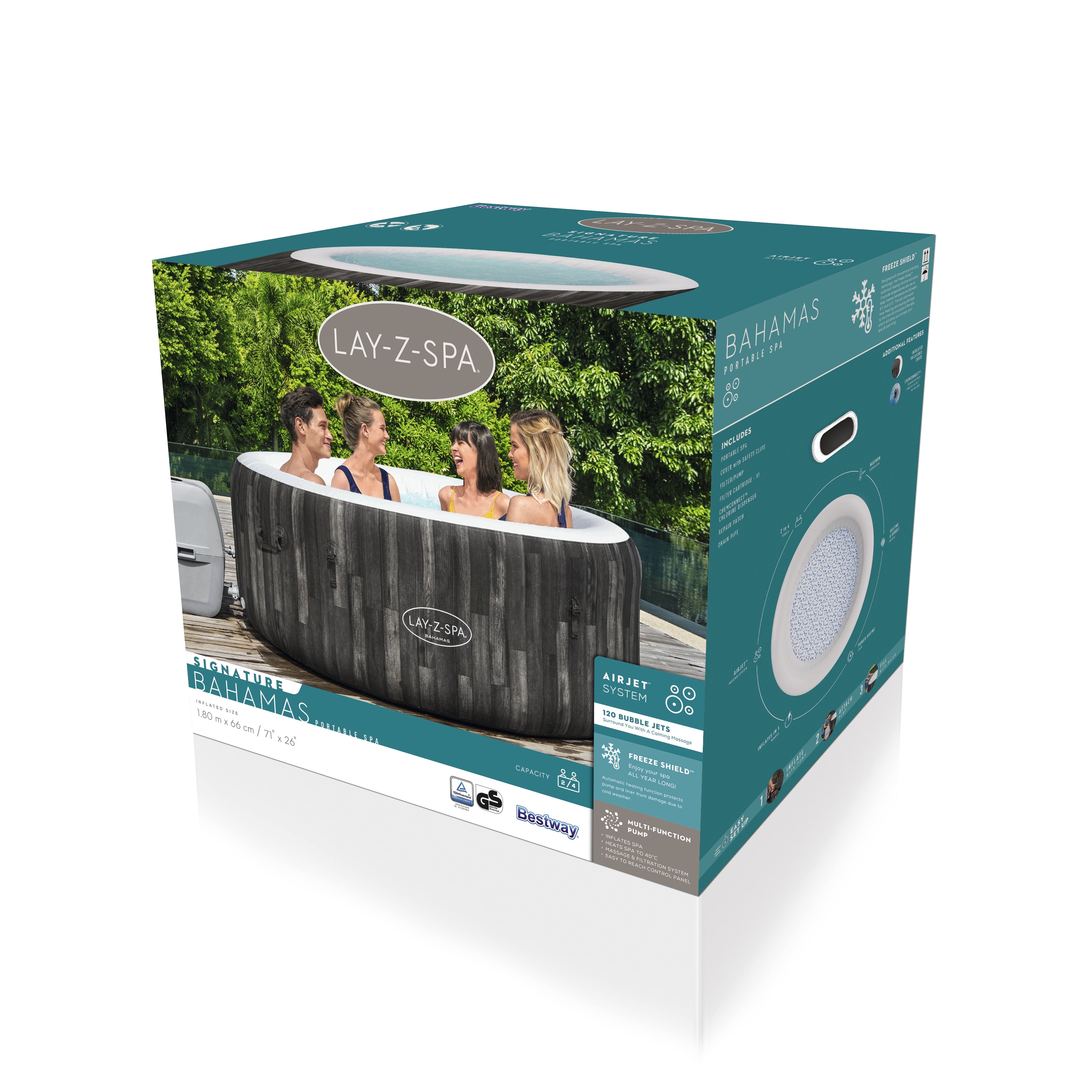 Lay-Z Spa Bahamas Airjet opblaasbare spa - 4 persoons