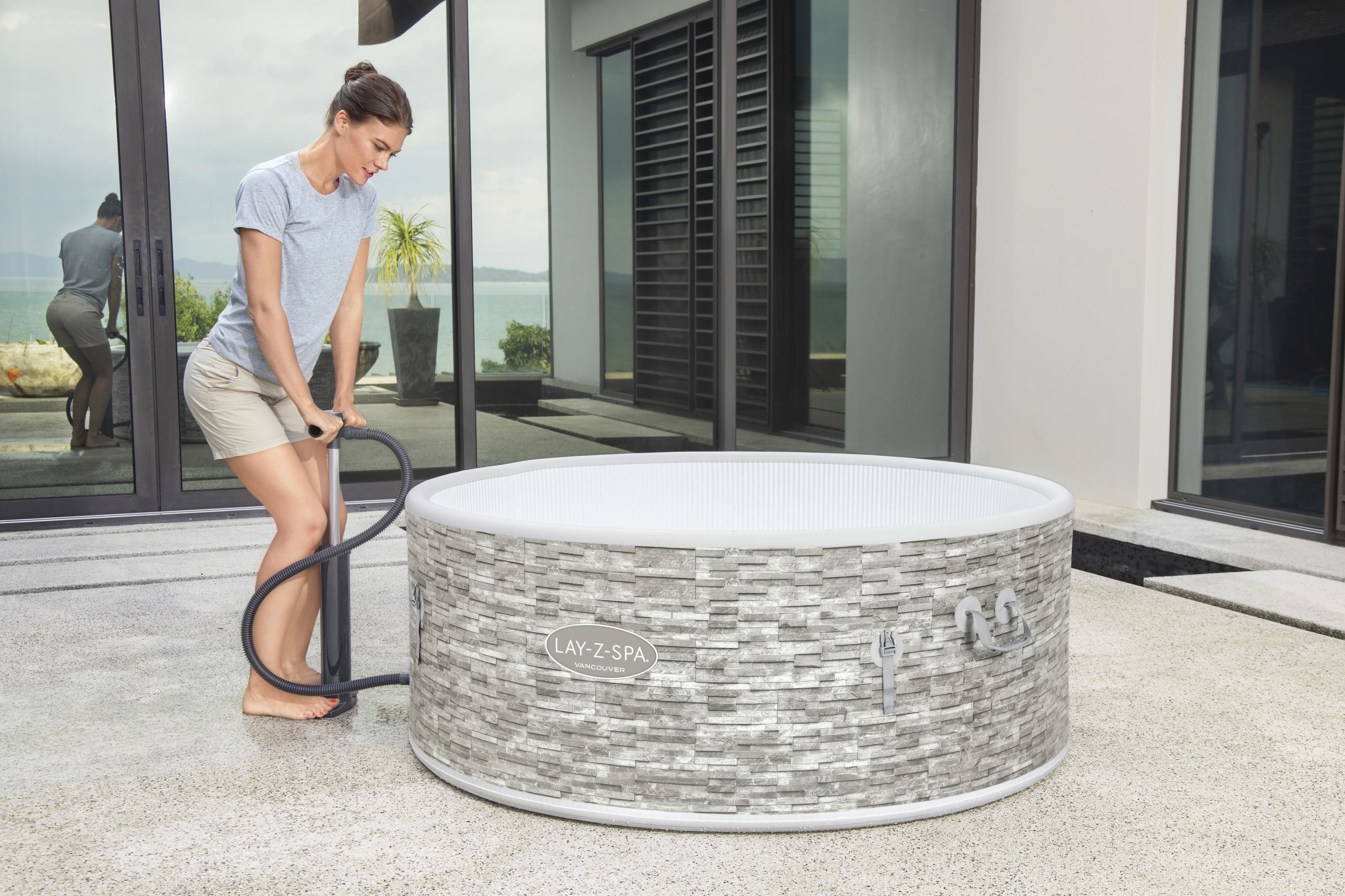 Lay-Z Spa Vancouver Airjet Plus aufblasbares Spa – 5 Personen