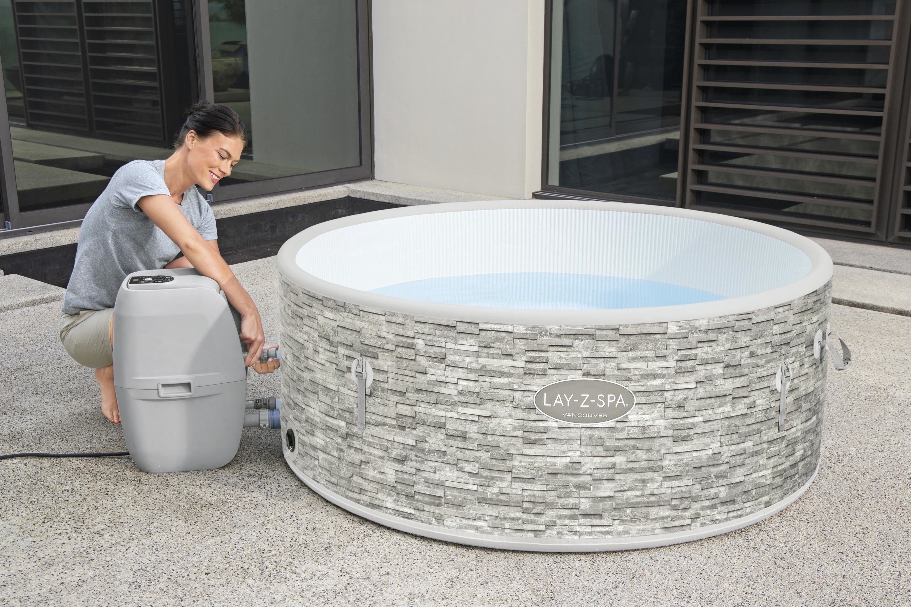 Lay-Z Spa Vancouver Airjet Plus aufblasbares Spa – 5 Personen