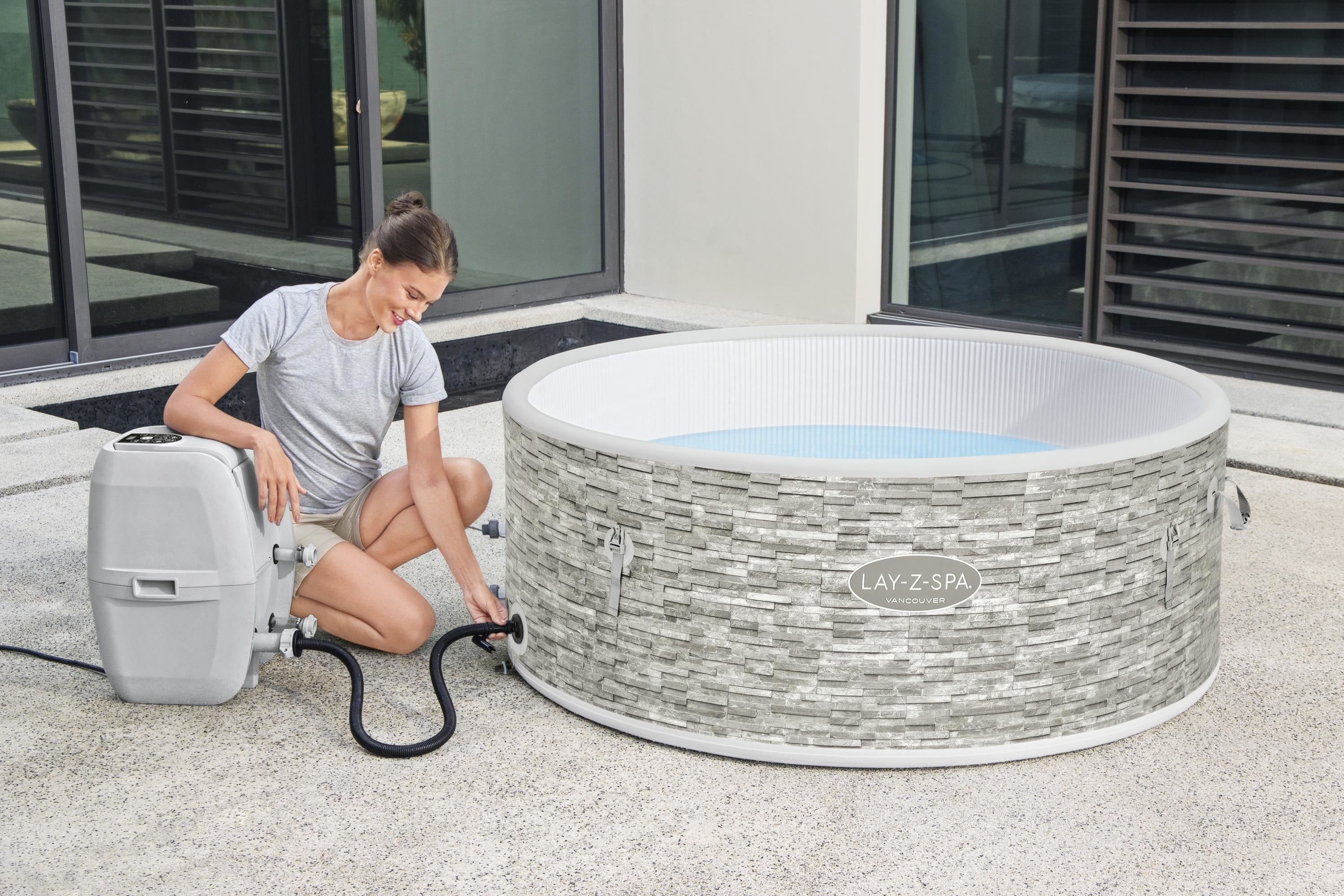 Lay-Z Spa Vancouver Airjet Plus aufblasbares Spa – 5 Personen