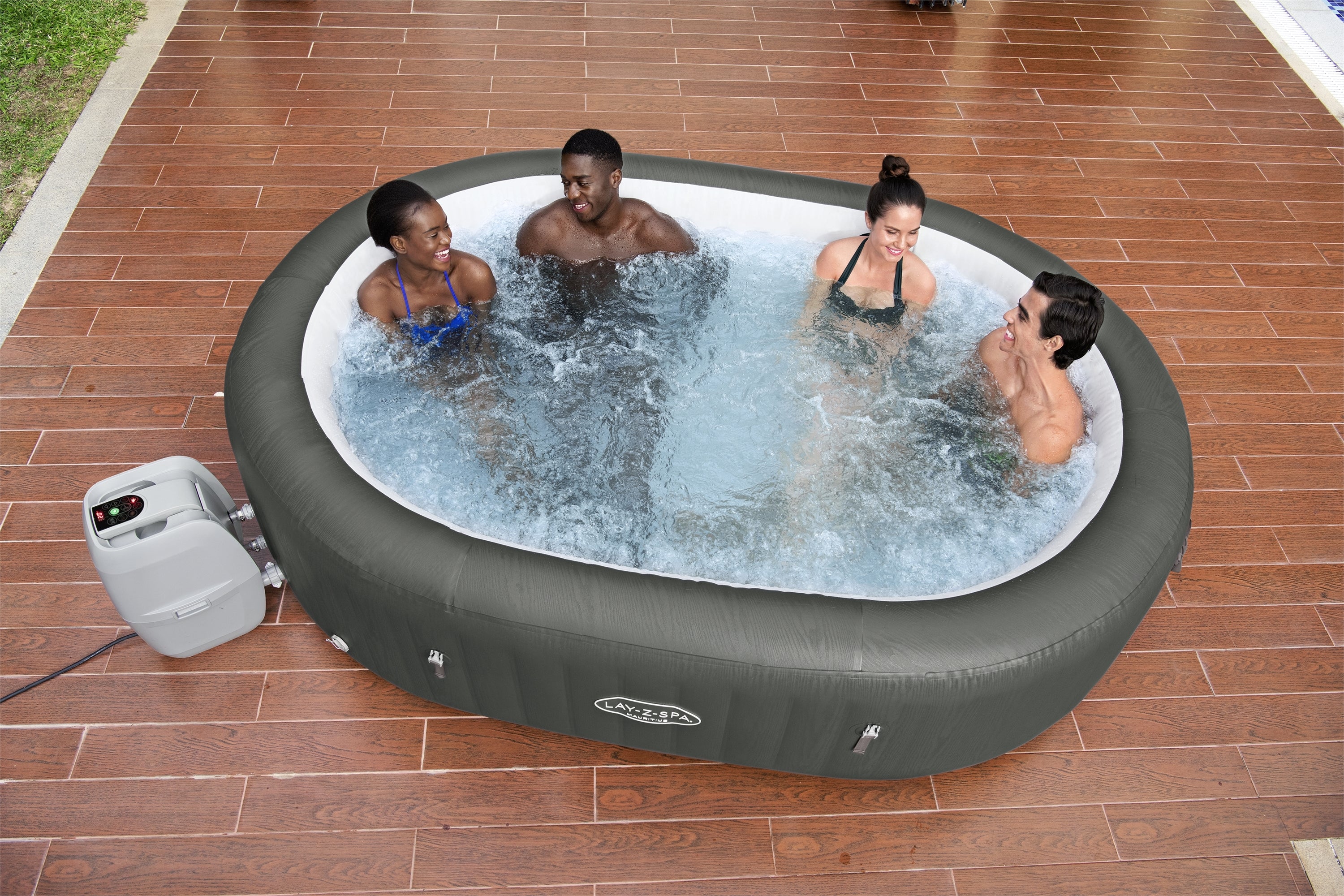 Lay-Z Spa Mauritius AirJet aufblasbares Spa – 7 Personen