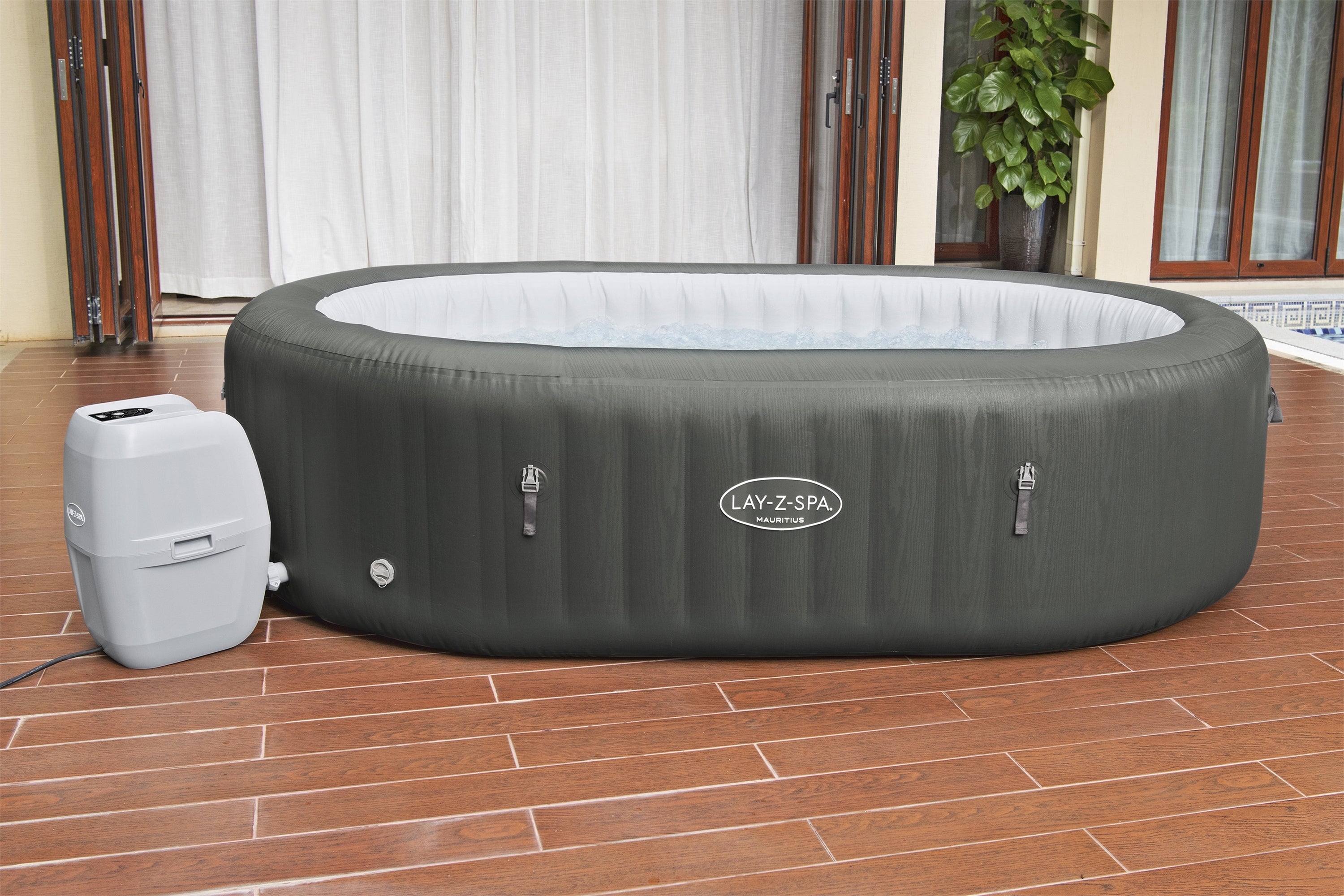 Lay-Z Spa Mauritius AirJet aufblasbares Spa – 7 Personen