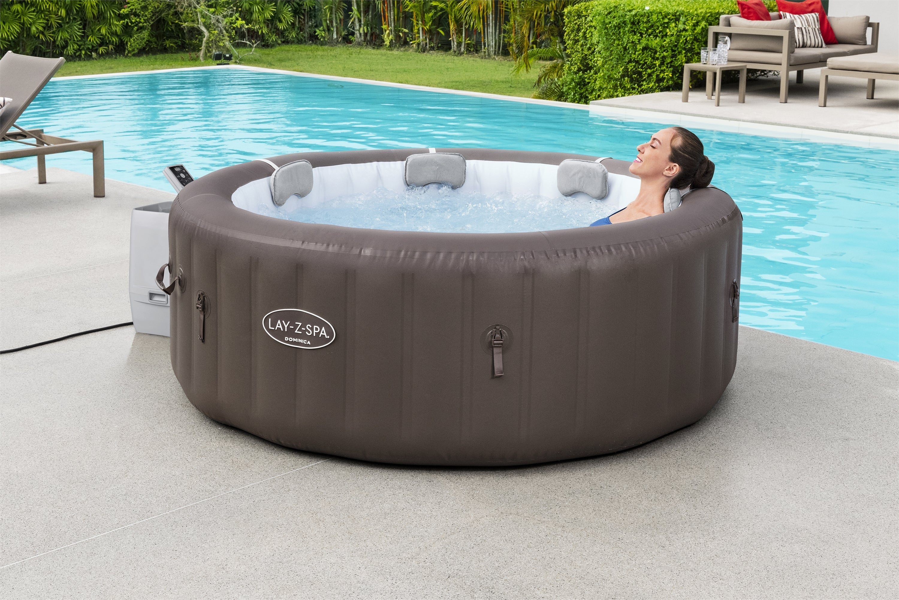 Spa gonflable Lay-Z-Spa Dominica HydroJet, 4-6 personnes