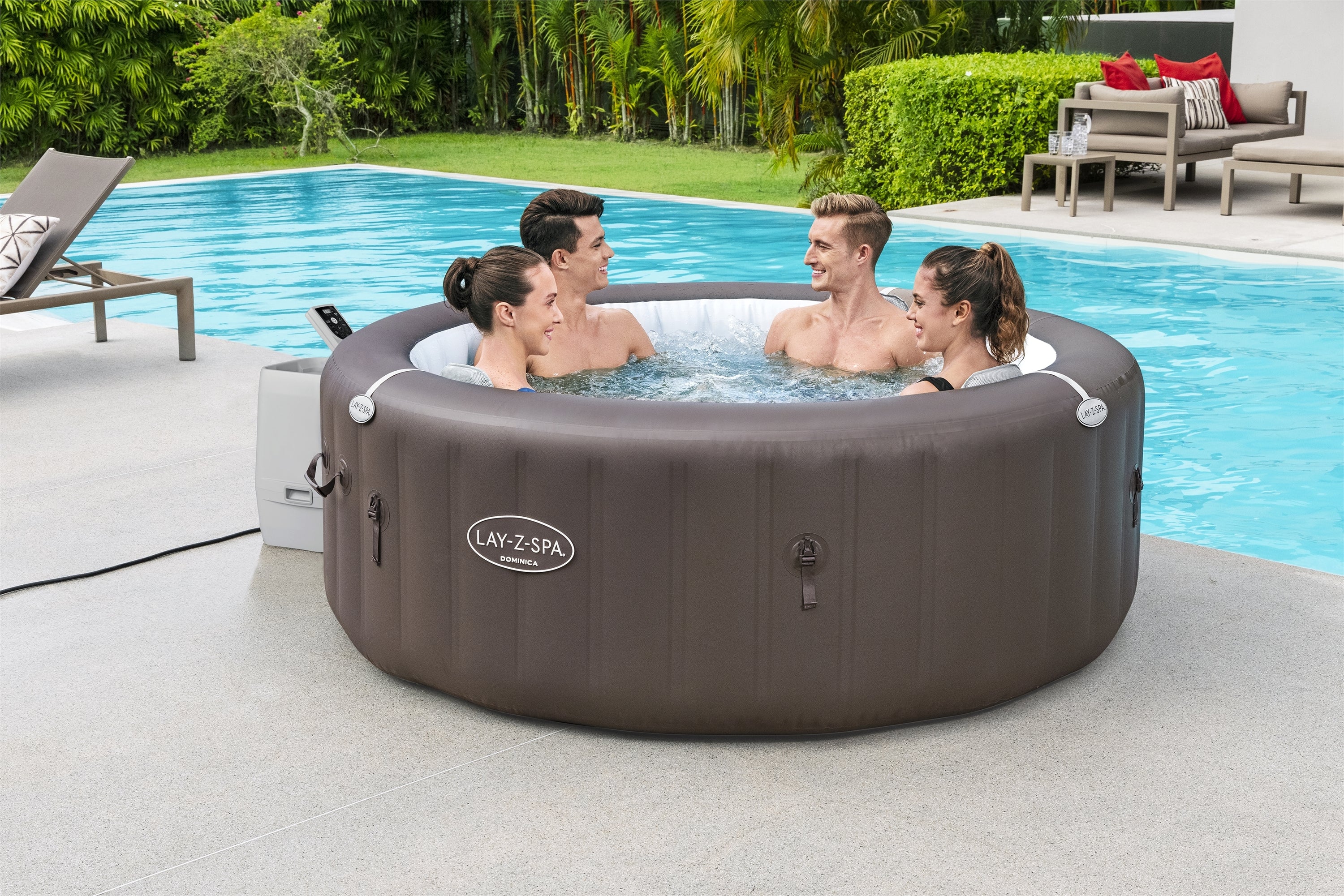Spa gonflable Lay-Z-Spa Dominica HydroJet, 4-6 personnes
