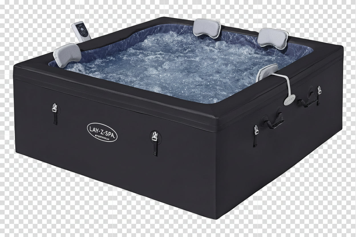 Lay-Z-Spa Stockholm Energy-Efficient Smart AirJet™ – Aufblasbarer Whirlpool für 4–6 Personen mit App-Steuerung