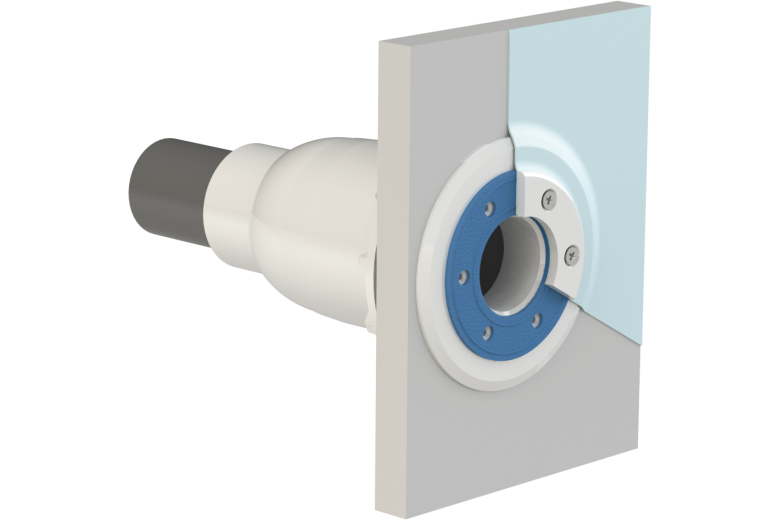Wanddurchführung 1,5'' Duravision für dünne Wände mit/ohne Auskleidung
