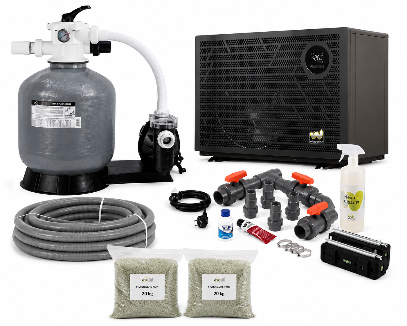 W'eau FSF-400 Zandfilterset 6 m³/u + Full Inverter 7,6 kW – Tot 24 m³