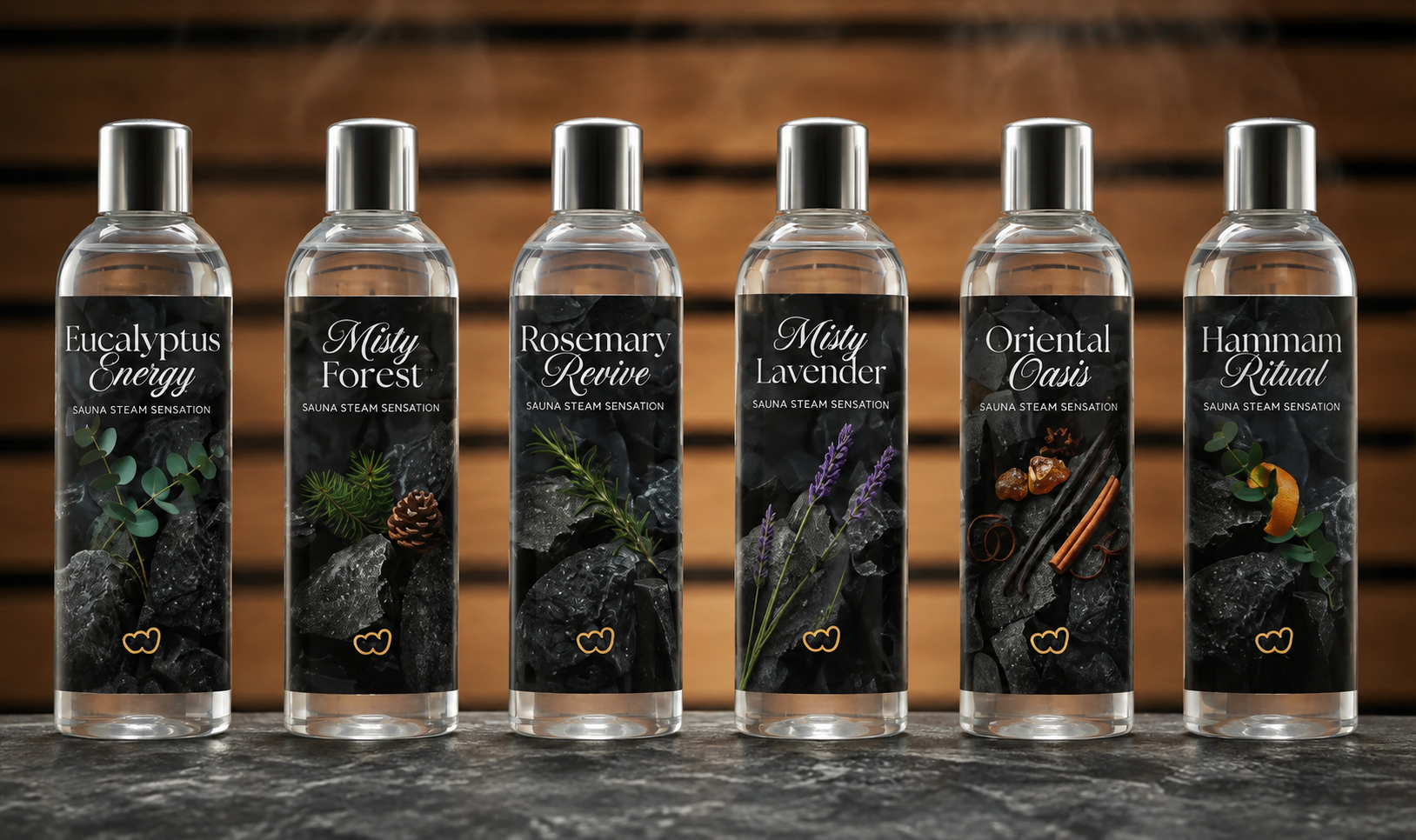W'eau Sauna Geurenpakket – 6 x 250 ml