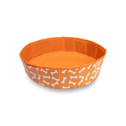 Swim Essentials - Bonebash | Orangefarbener Hundepool Ø 80 cm