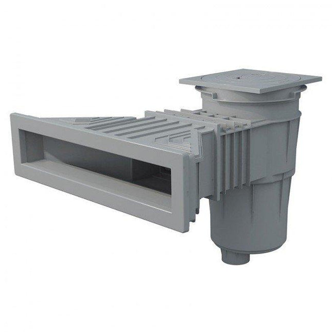 Skimmer Hayward per linea di galleggiamento alta (liner e cemento) - Grigio chiaro