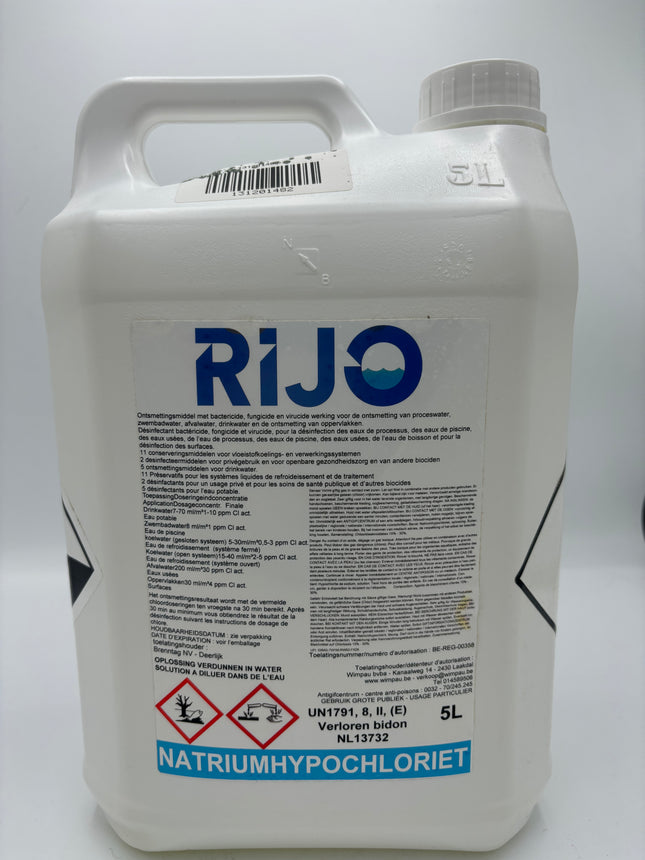 Rijo - Vloeibaar chloor 5 liter