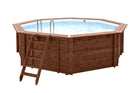 Interline Sumatra houten zwembad rond Ø530 x 138 cm compleet pakket