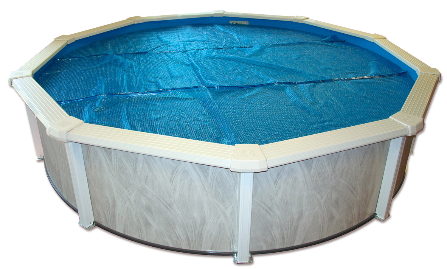 Bâche isotherme pour piscine hors sol 550cm - TOI - en polyéthylène bleu