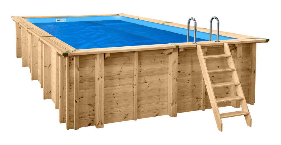 Couverture d'été pour piscine rectangulaire 600 cm x 300 cm
