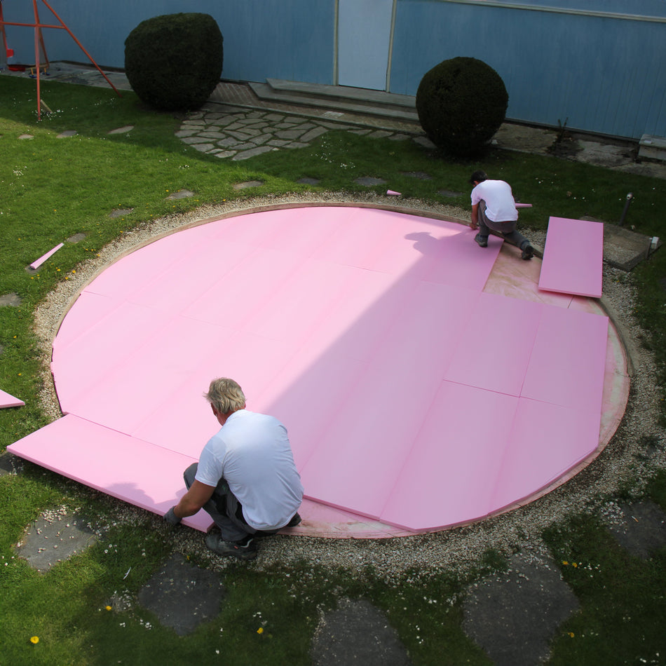 Kit d'isolation de fond pour piscine ovale 1228 cm x 600 cm