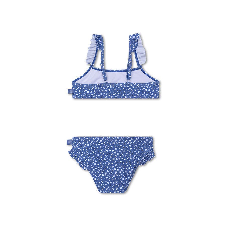 Bikini UV con stampa pantera blu