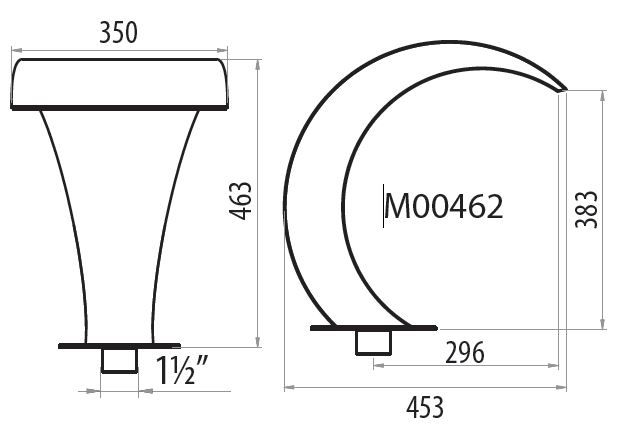 Waterornament Waterval A-350 RVS 304