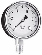 Manometer Kunststof 63 mm Droog, 0–1 bar