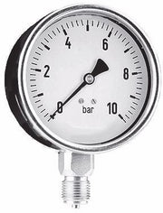 Manometer Kunststof 63 mm Droog, 0–1 bar