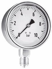Manometer RVS 63 mm Glycerine, 0–6 bar