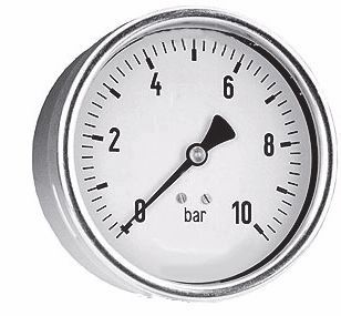 Manometer staal 63mm droog aa 0 - 1