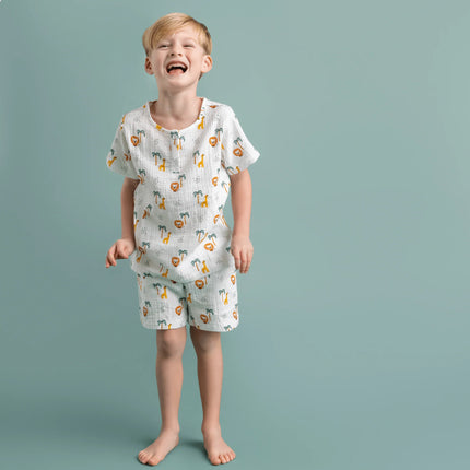 Swim Essentials - Jungle | Meerkleurig Jongens Set Strand - Muslin