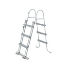 Kunststoff-Pooltreppe Grau 107 cm