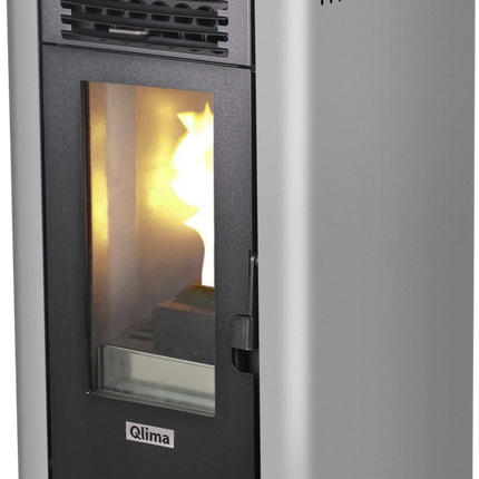 Qlima Pelletkachel Fiorina 90 S-Line – 9 kW, Grijs