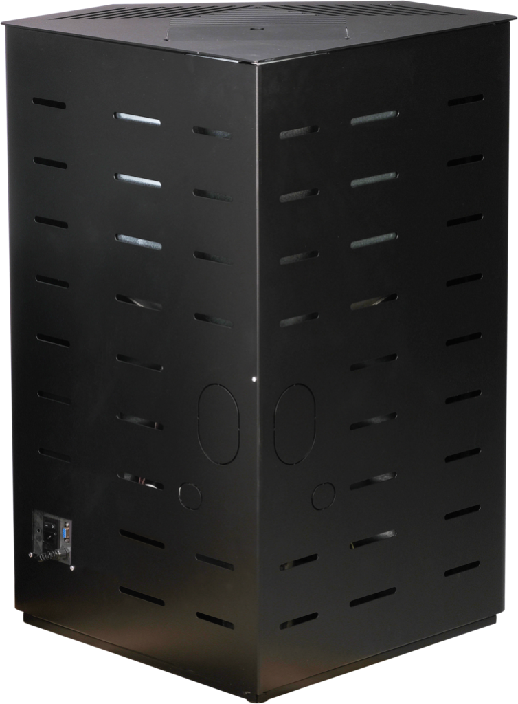Stufa a pellet Qlima Isotta 94 S-Line 9,84 kW – Modello angolare, Nero