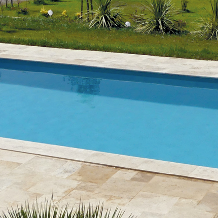 Piscine Prado Plage XL Gris Polyester - 1050 cm x 410 cm x 150 cm 