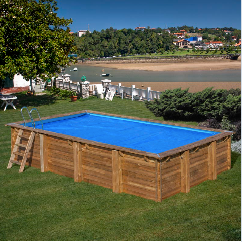 Couverture d'été pour les piscines Gre Evora de 620 cm x 420 cm 