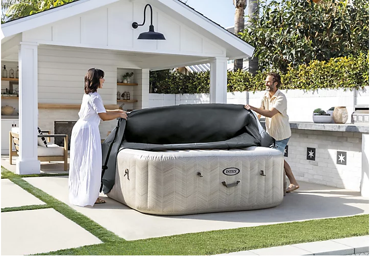 Housse de protection isolante pour spa Intex Pure - 196 cm x 196 cm
