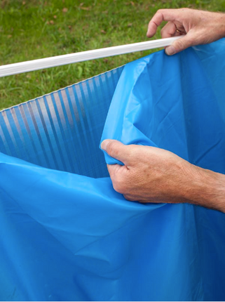 Liner pour piscine métal 610 x 375 x 132 cm