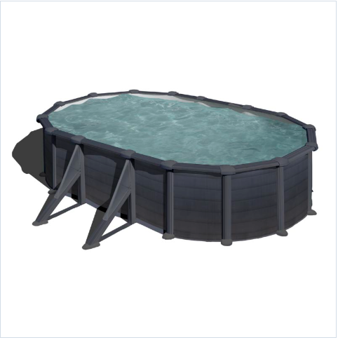 Piscina Gre Granada ovale in acciaio 610 cm x 375 cm x 132 cm