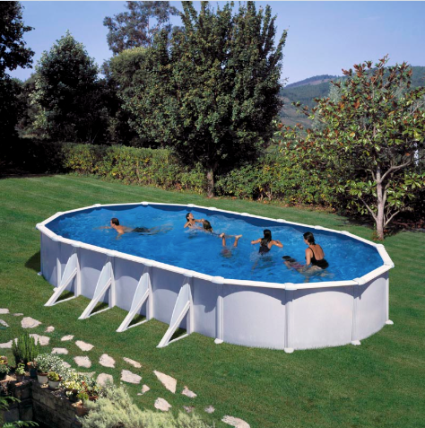 Piscine ovale Gré Atlantis 920 cm x 670 cm x 132 cm