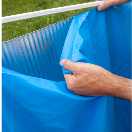 Liner para piscinas metálicas redondas Azul 40/100 - Ø460 x 132 cm