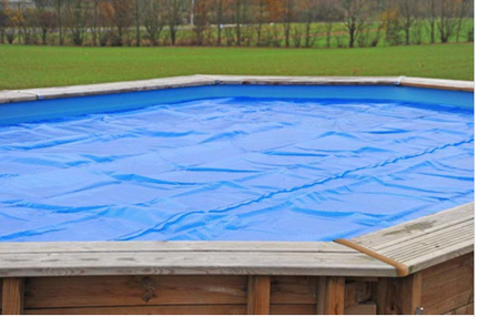 Couverture d'été pour piscine en bois Grenade 2 (382 x 281 cm)