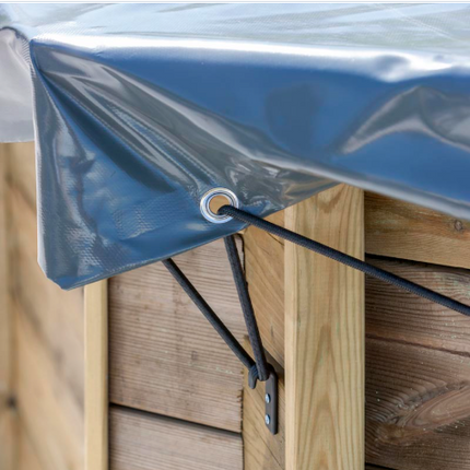 Winterafdekking voor houten zwembad Grenade – 476 x 376 cm