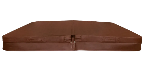 W'eau spa cover 230 x 230 cm - Bruin - radius 18 cm