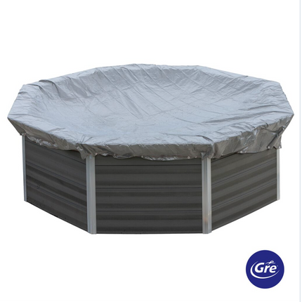 GRE Winterafdekking Rond – Zeil Ø460 cm, voor Composite Zwembaden Ø410 cm (580 g/m²)