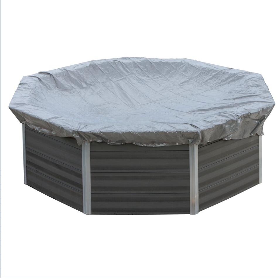 GRE Winterafdekking Rond – Zeil Ø460 cm, voor Composite Zwembaden Ø410 cm (580 g/m²)