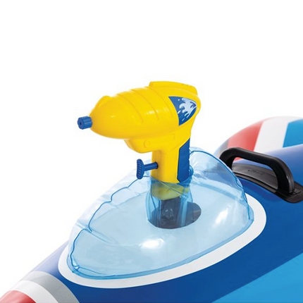 Avion gonflable Intex avec pistolet à eau 117 cm - Bleu