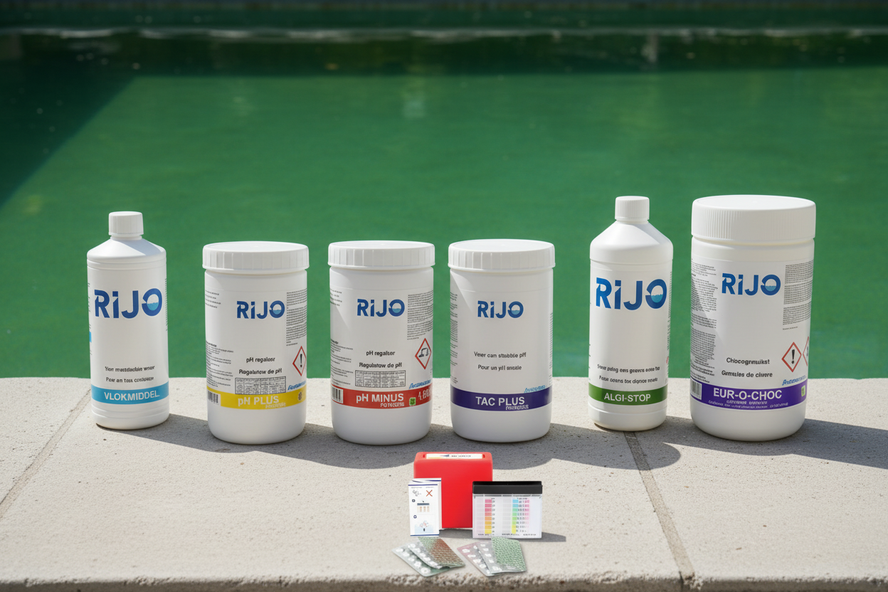 Rijo Helder Water Set – Komplettlösung für grünes Poolwasser